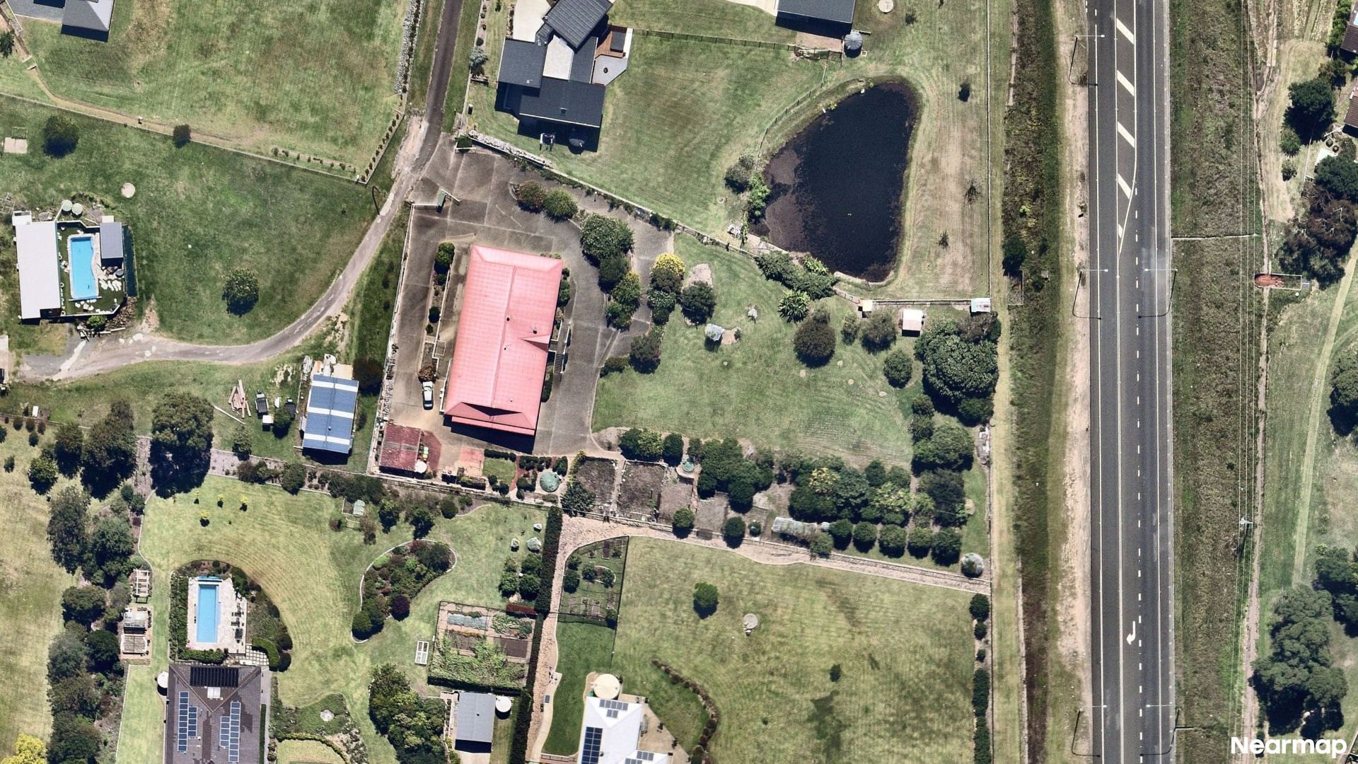 Vertical aerial view