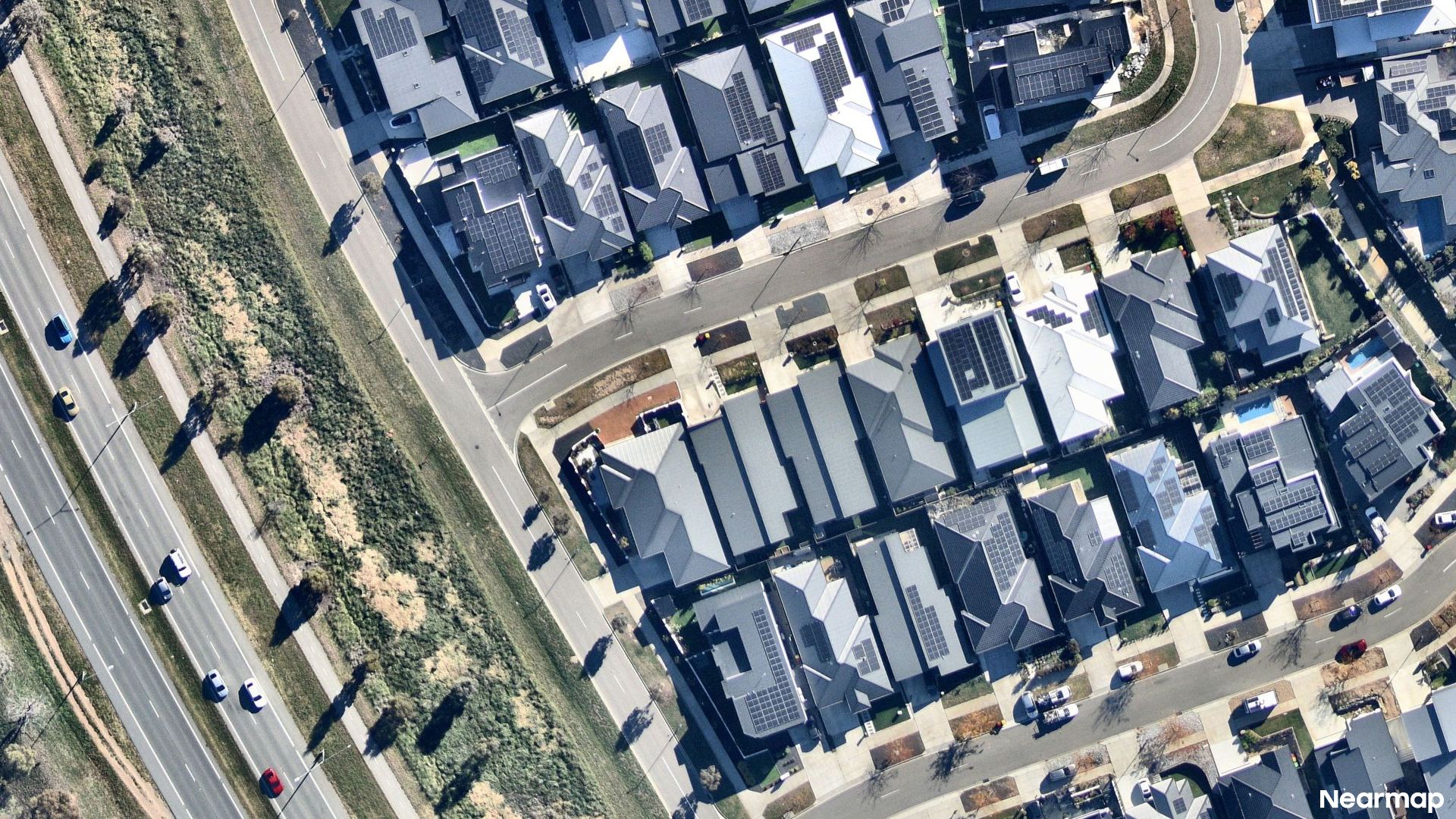 Vertical aerial view