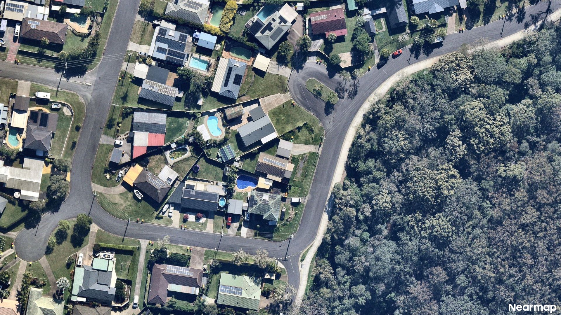 Vertical aerial view