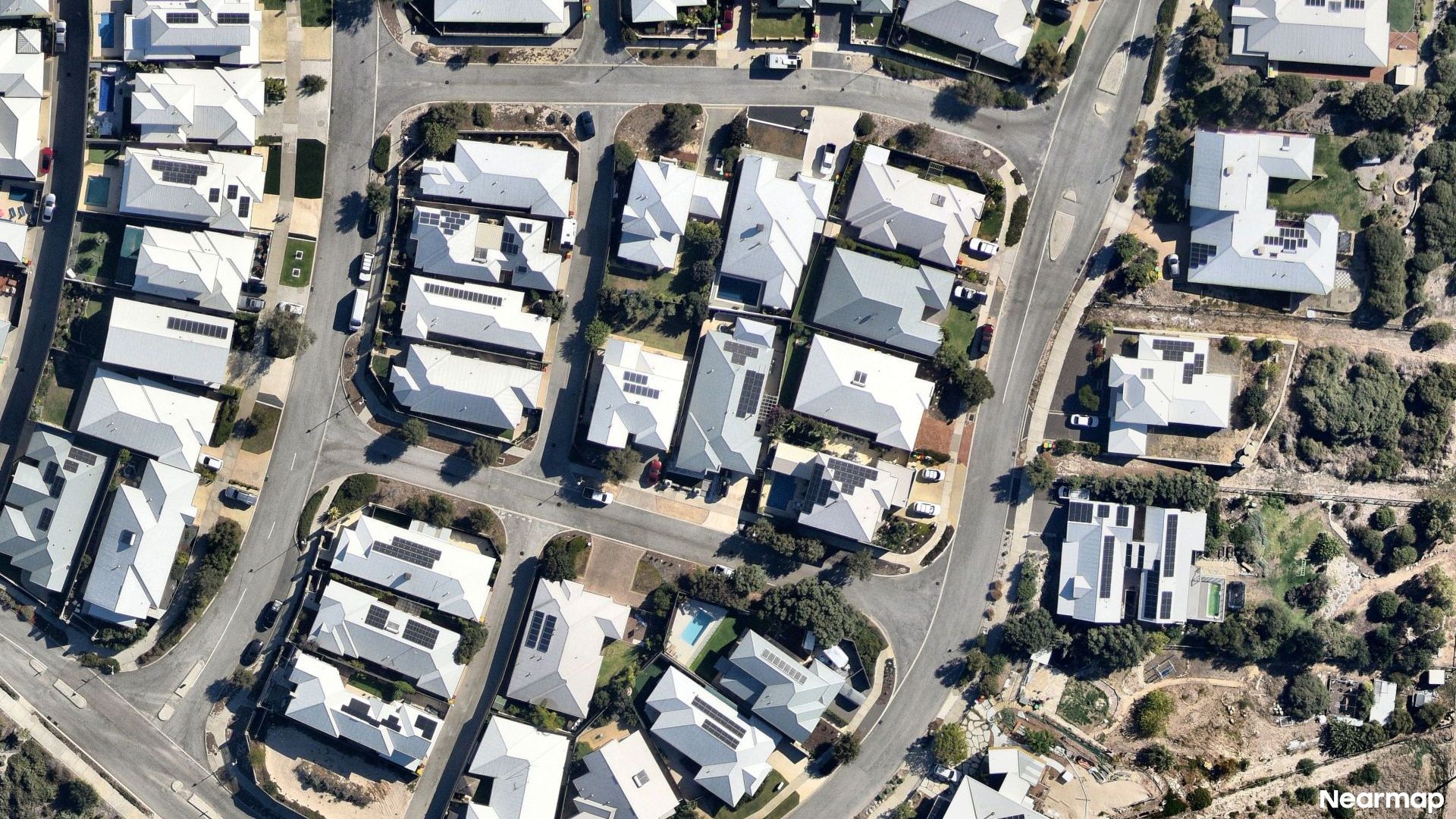 Vertical aerial view