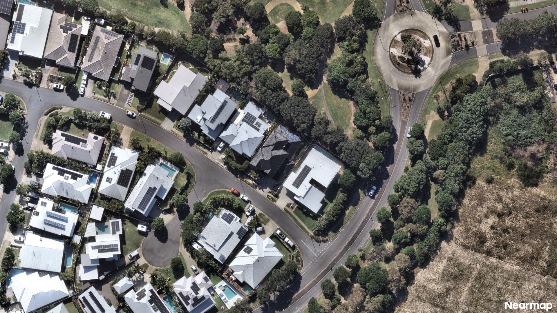 Vertical aerial view