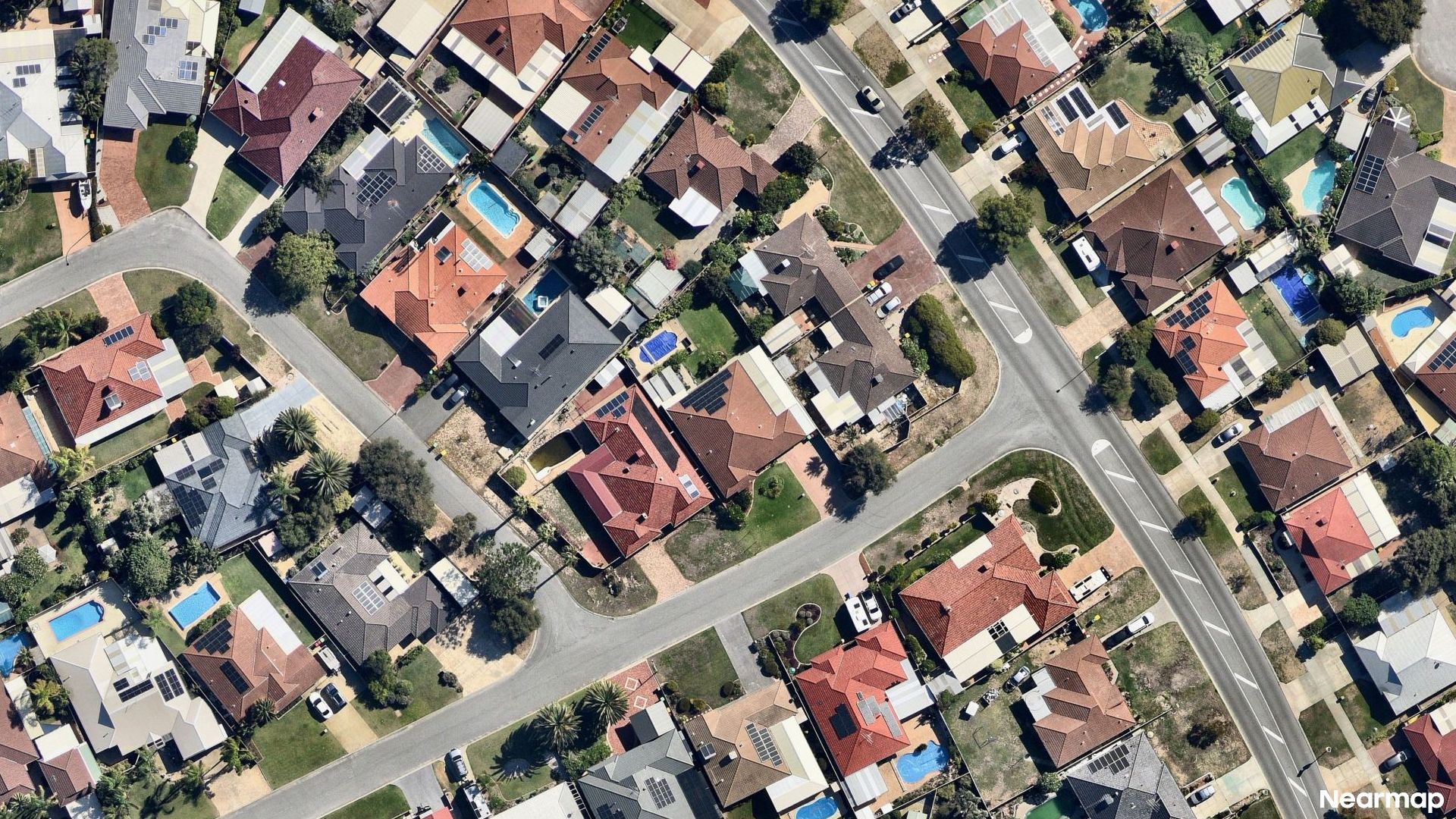 Vertical aerial view