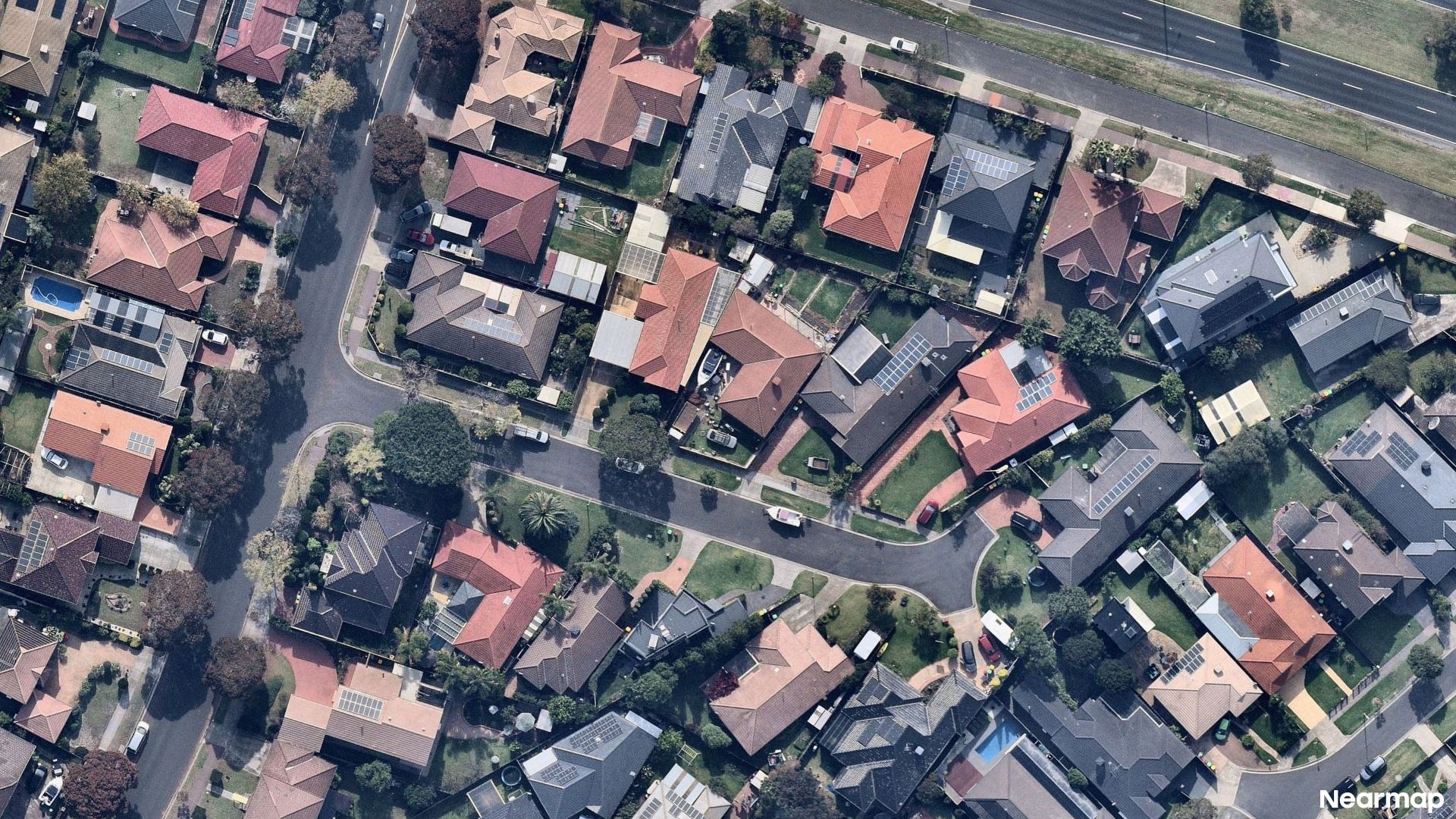 Vertical aerial view