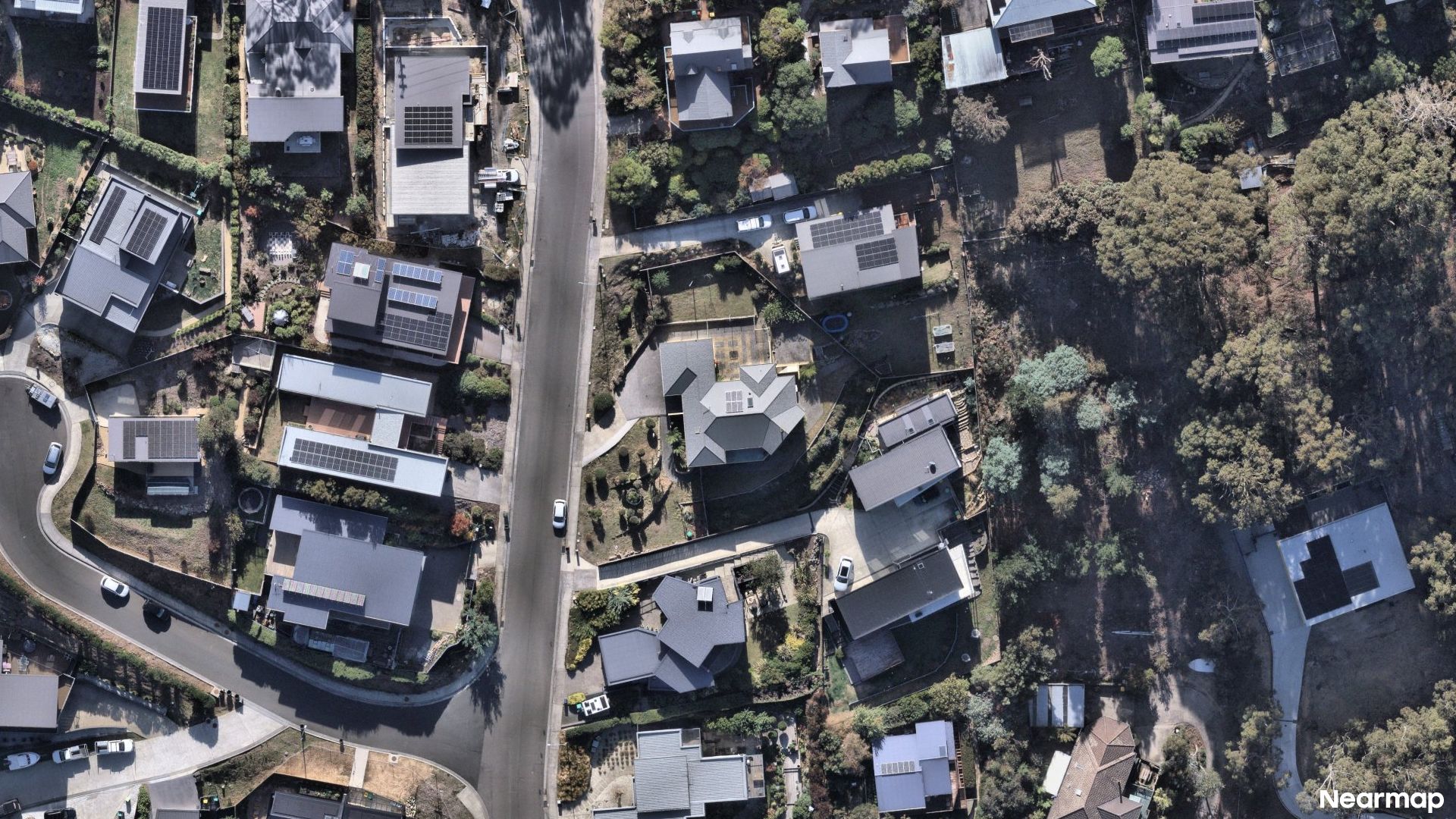Vertical aerial view