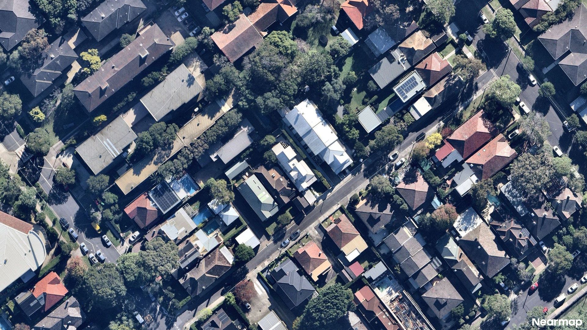 Vertical aerial view
