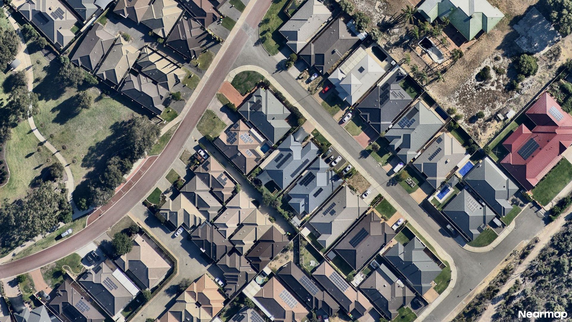 Vertical aerial view