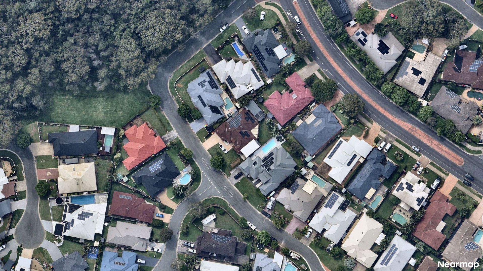 Vertical aerial view
