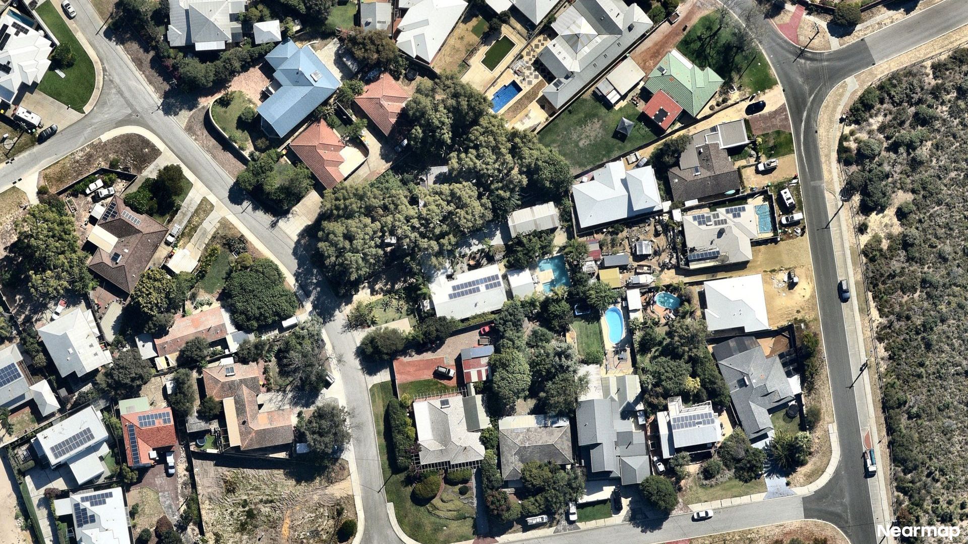 Vertical aerial view