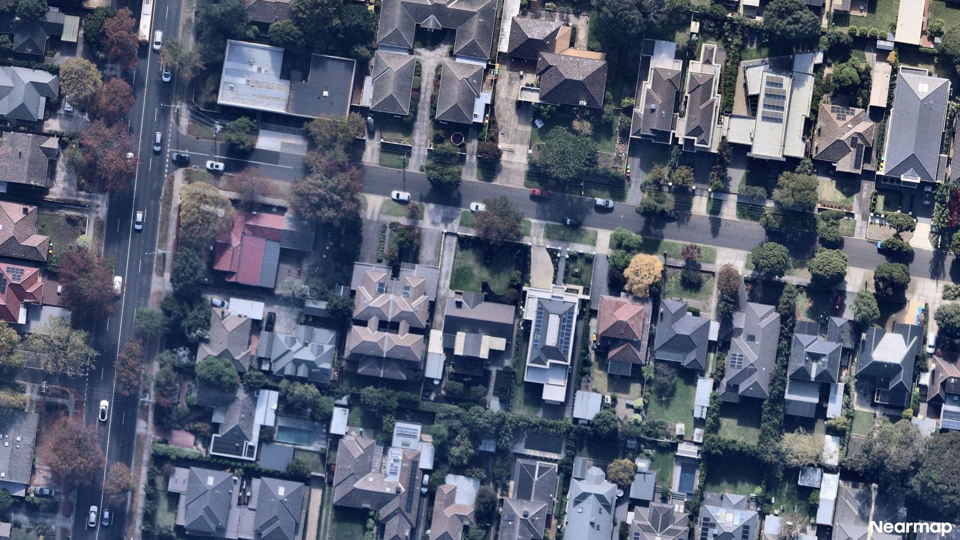Vertical aerial view