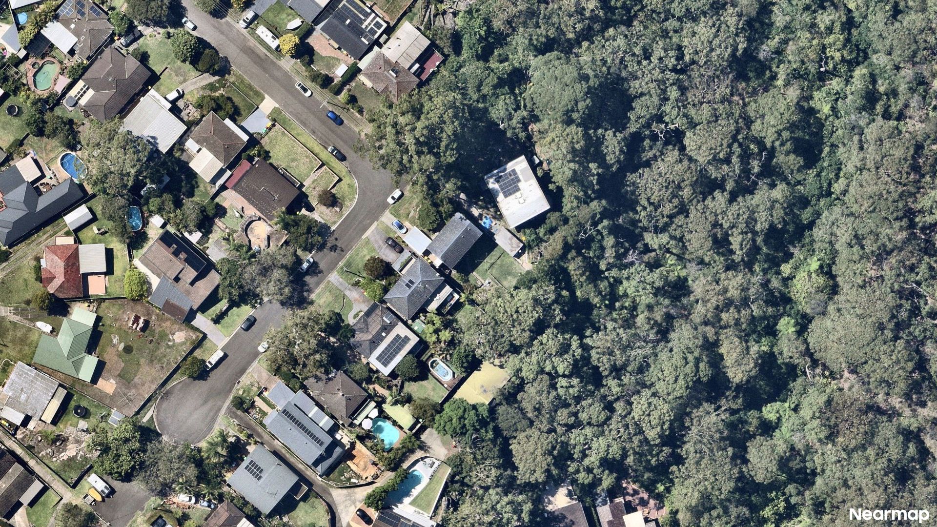 Vertical aerial view