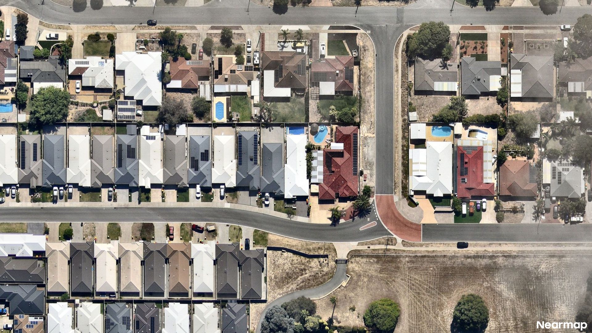 Vertical aerial view