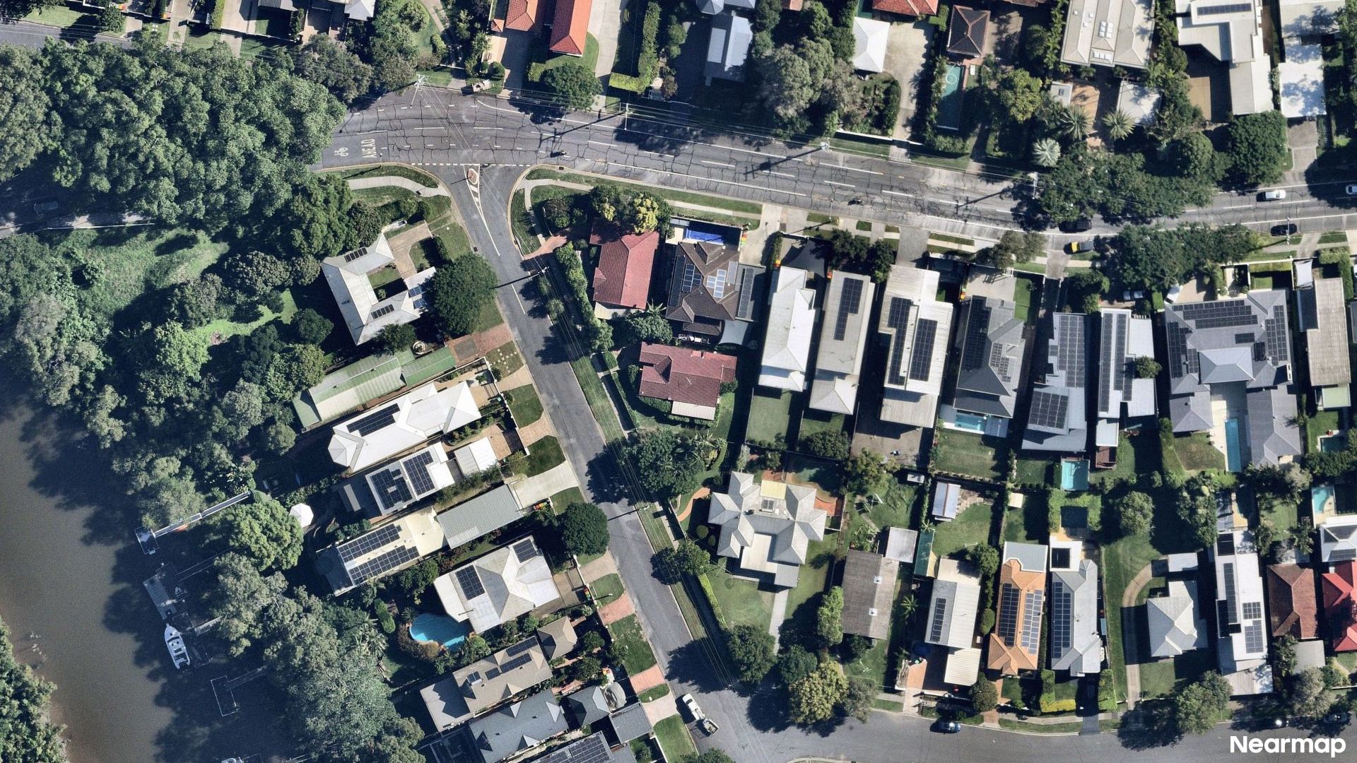Vertical aerial view