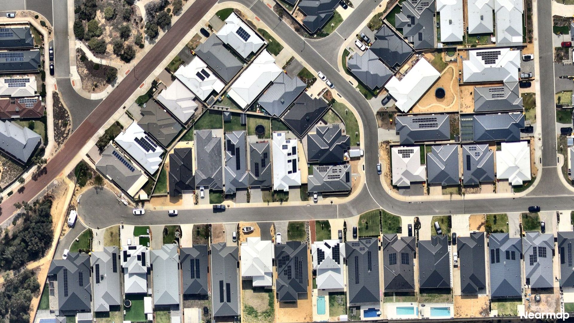 Vertical aerial view