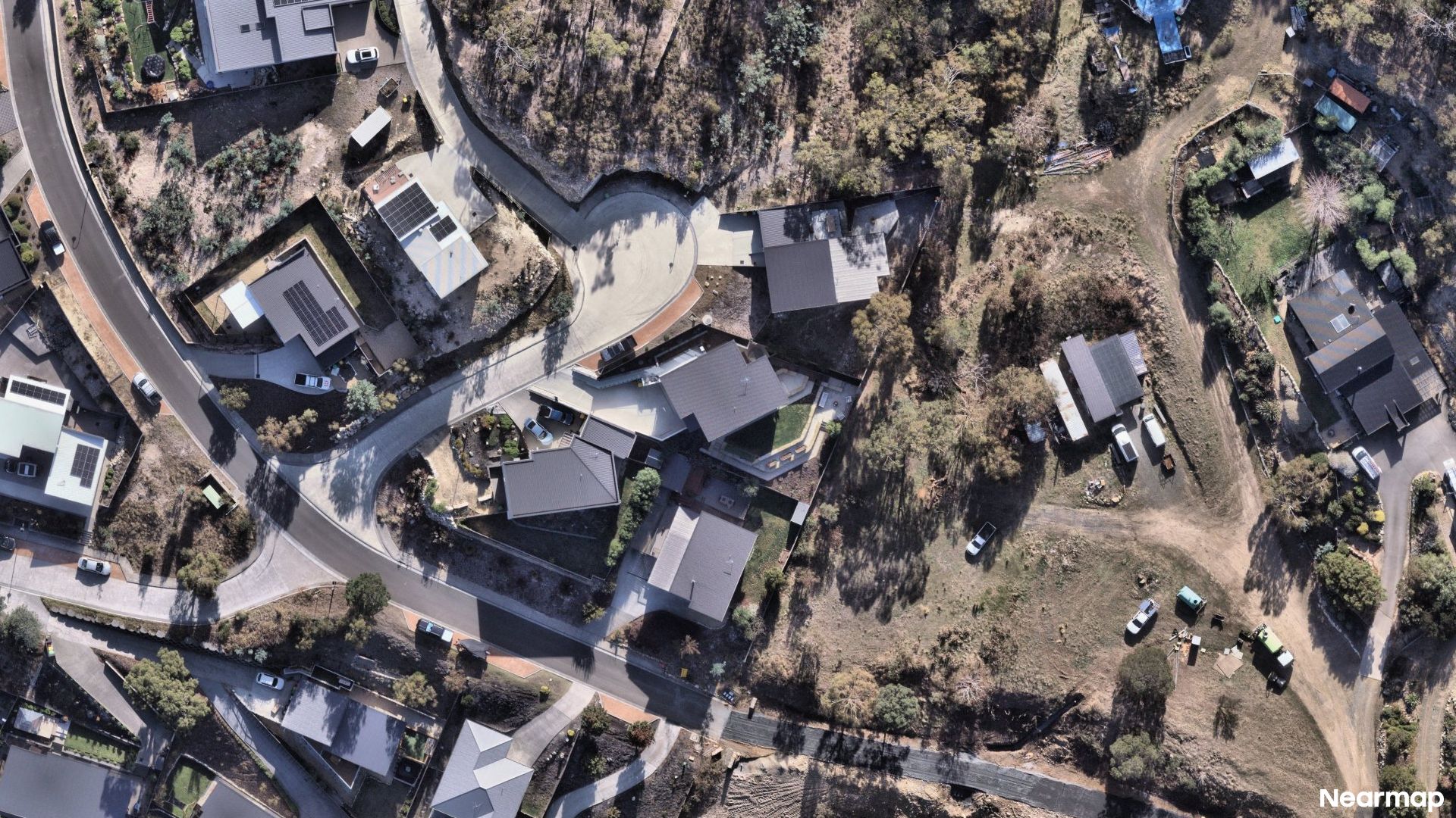 Vertical aerial view