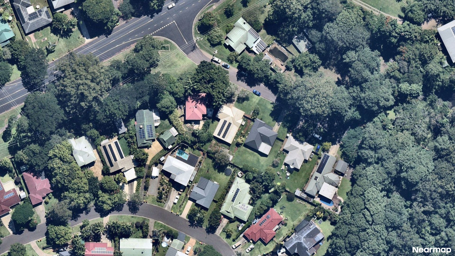 Vertical aerial view