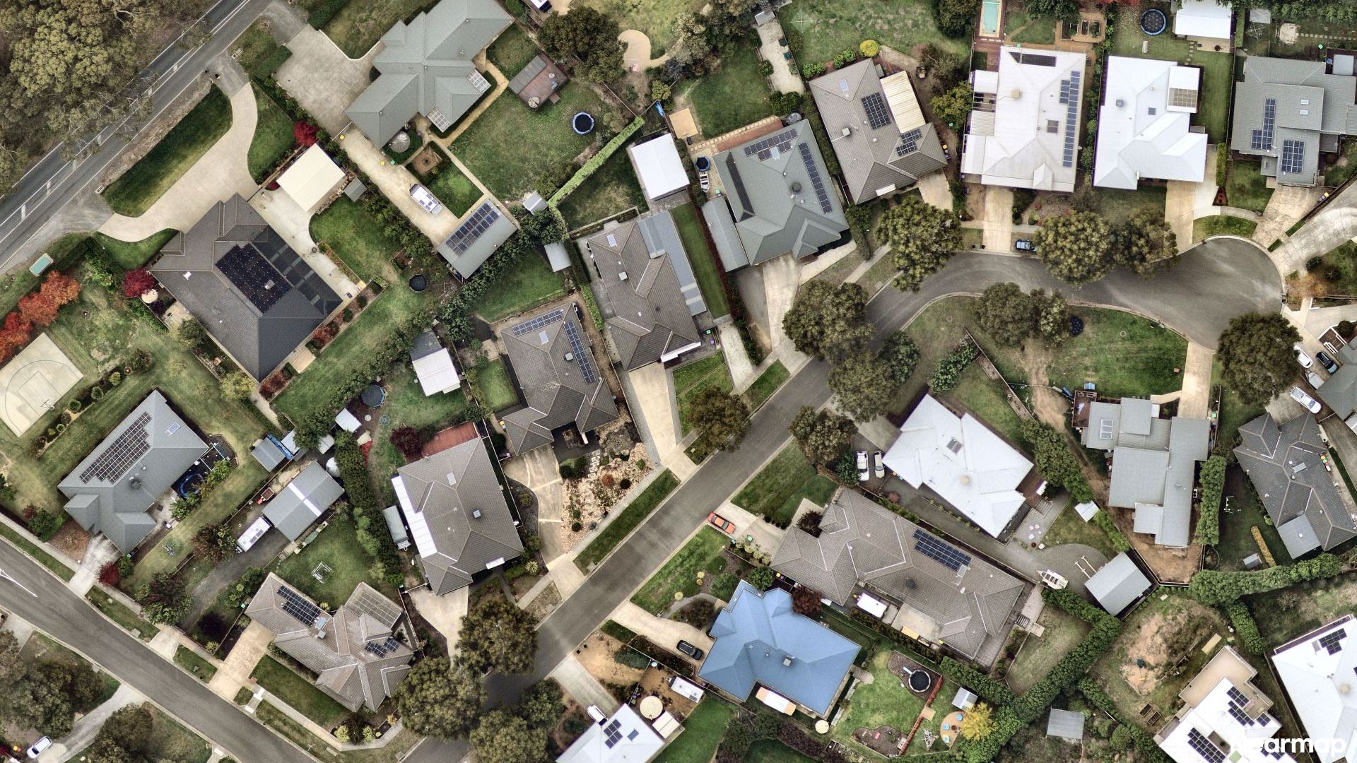 Vertical aerial view