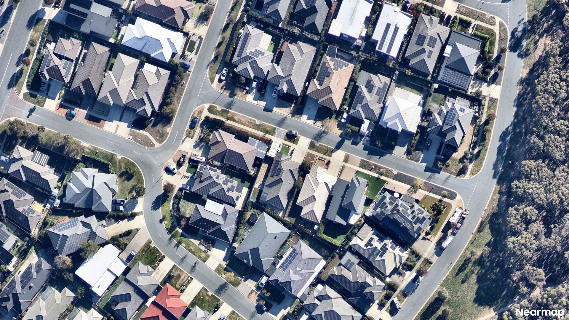 Vertical aerial view