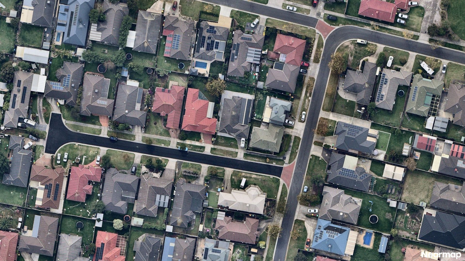 Vertical aerial view