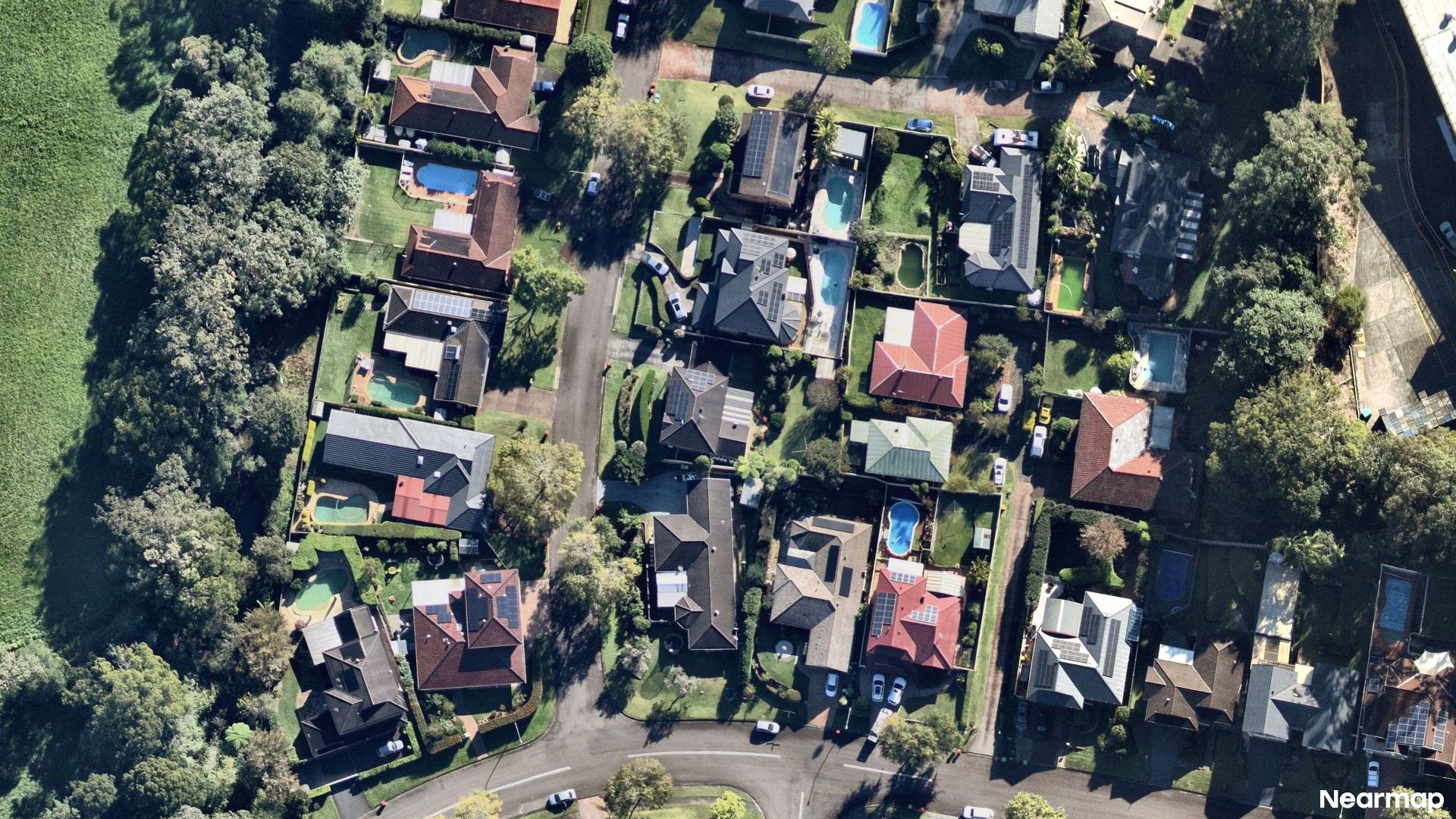 Vertical aerial view