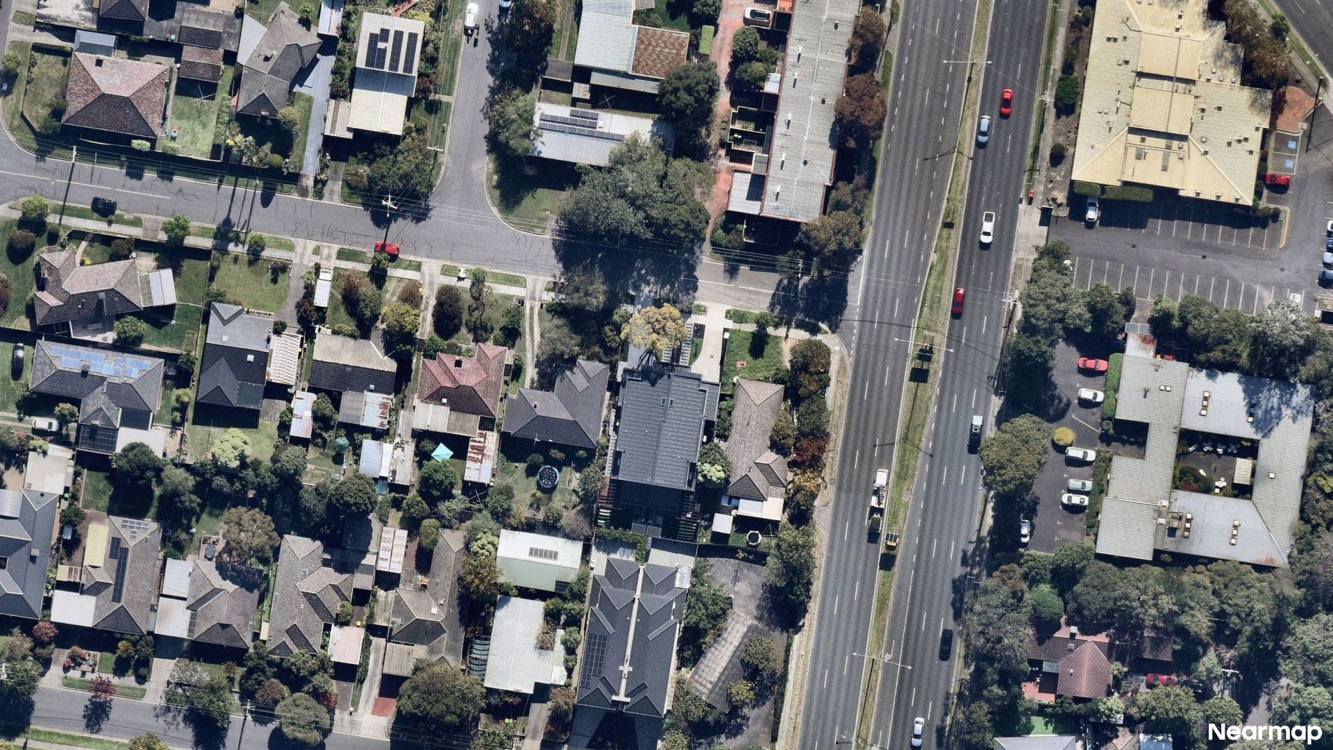 Vertical aerial view