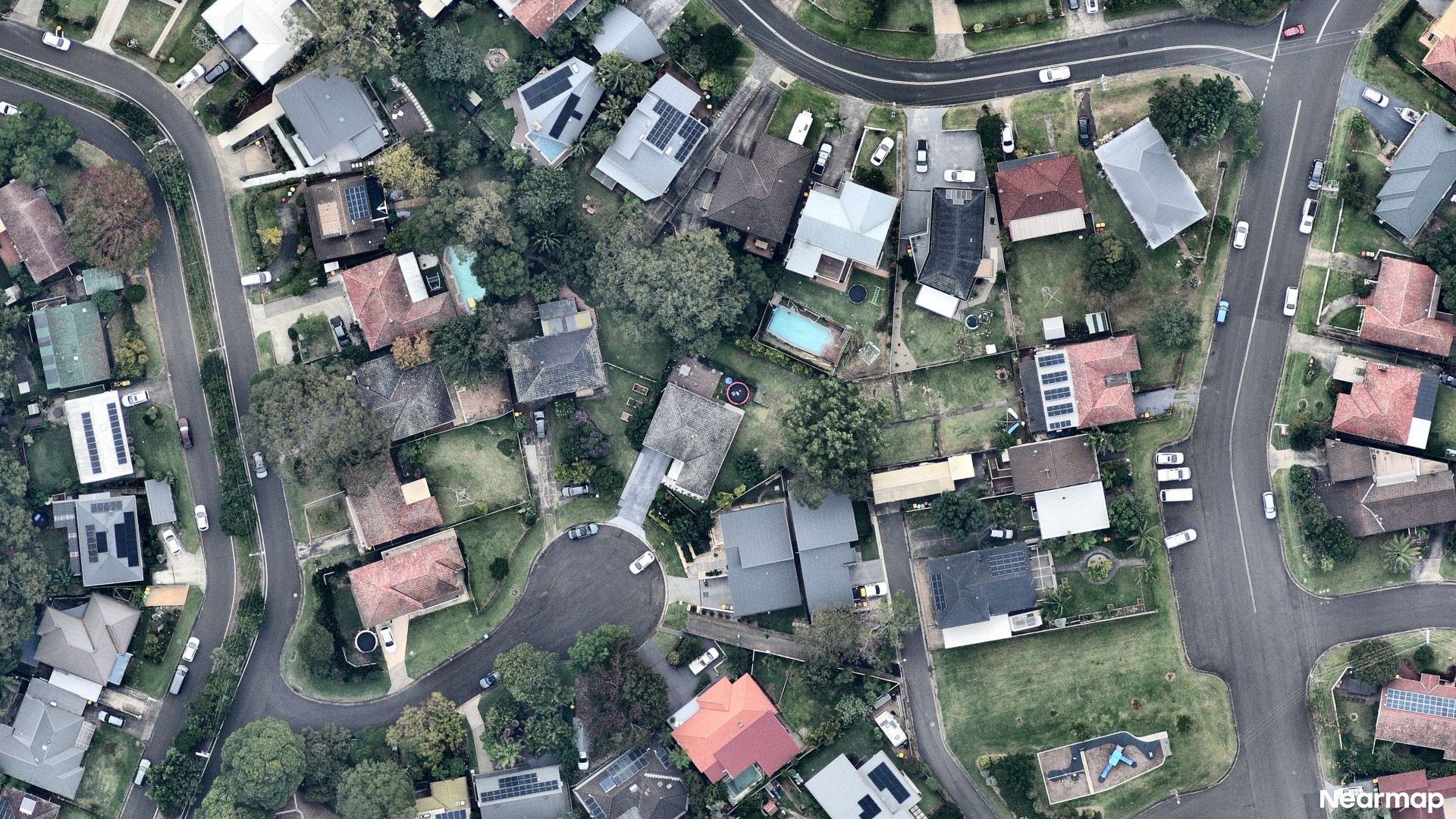 Vertical aerial view