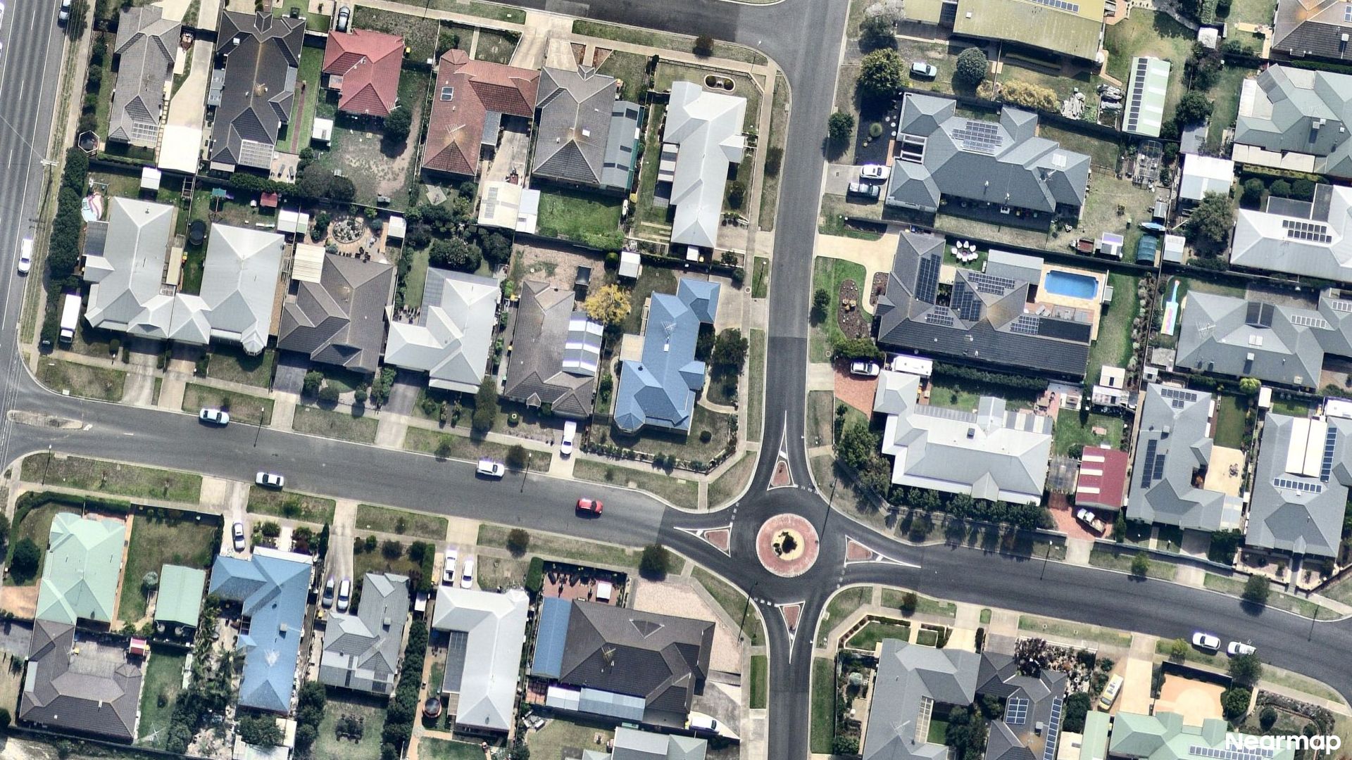 Vertical aerial view