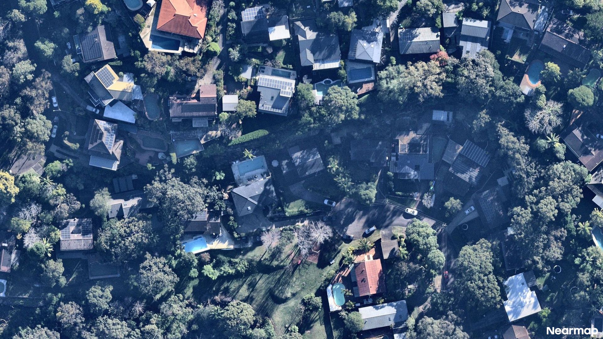Vertical aerial view