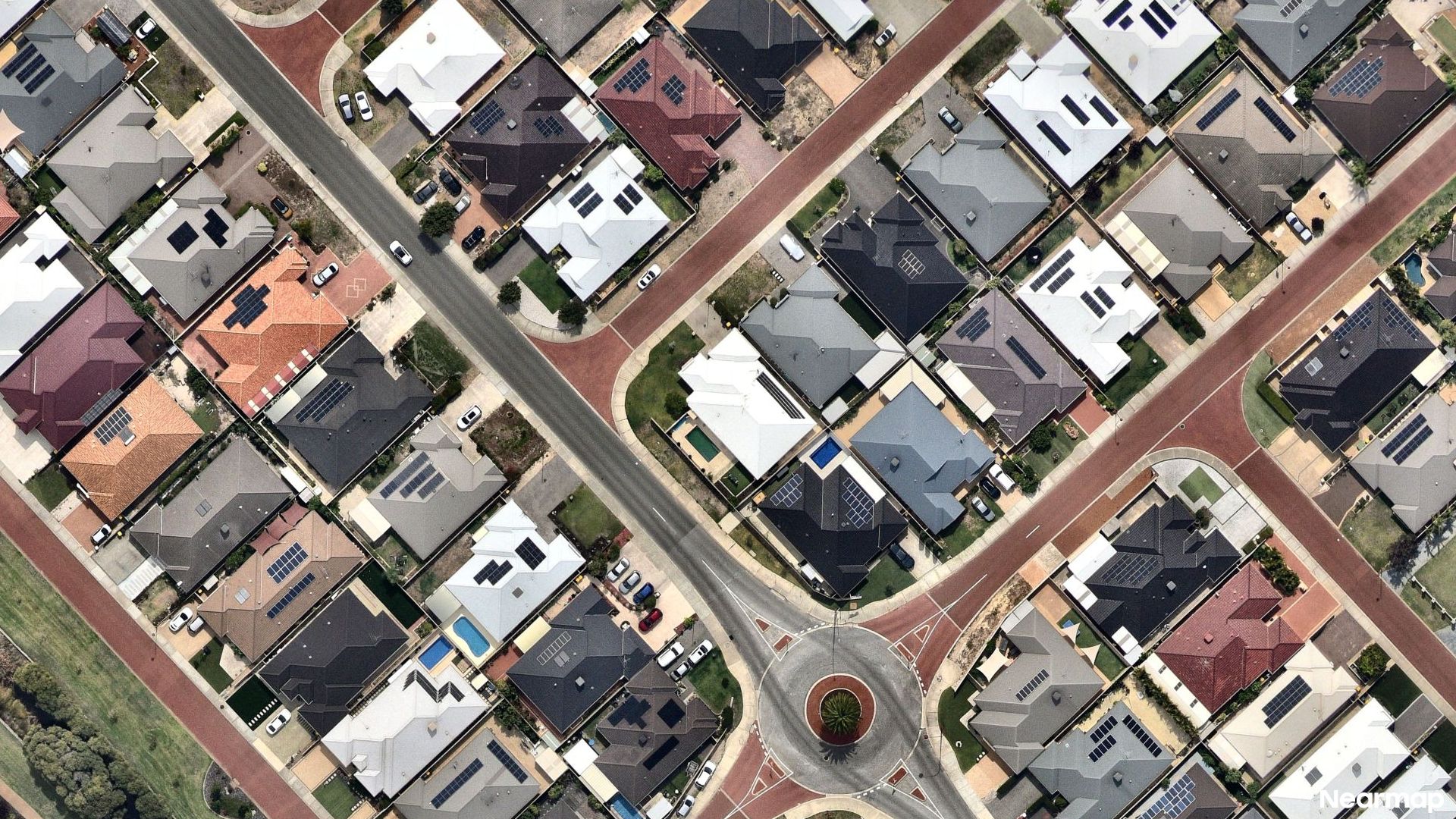 Vertical aerial view