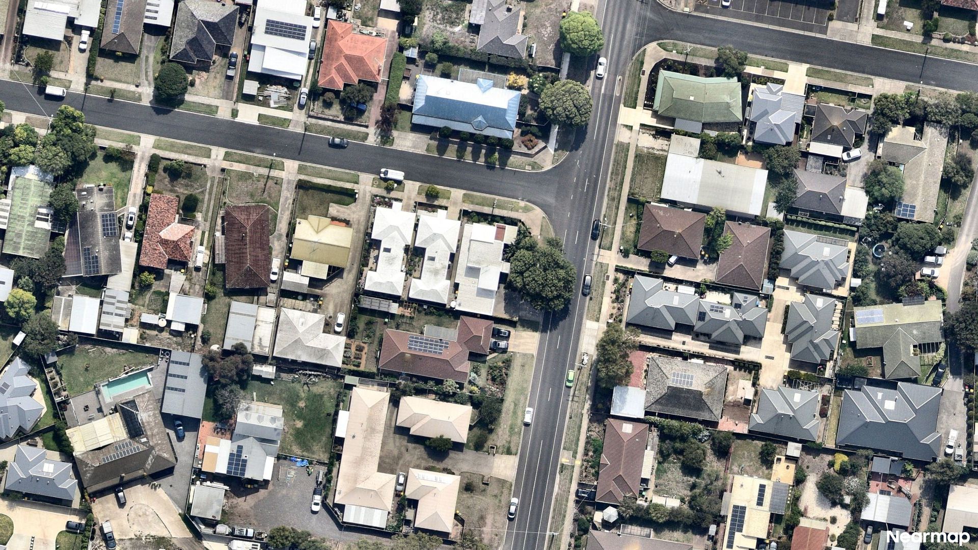 Vertical aerial view