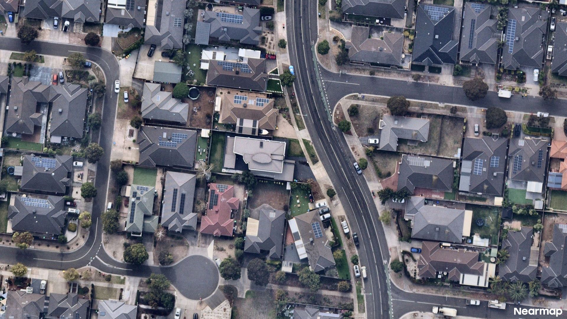 Vertical aerial view