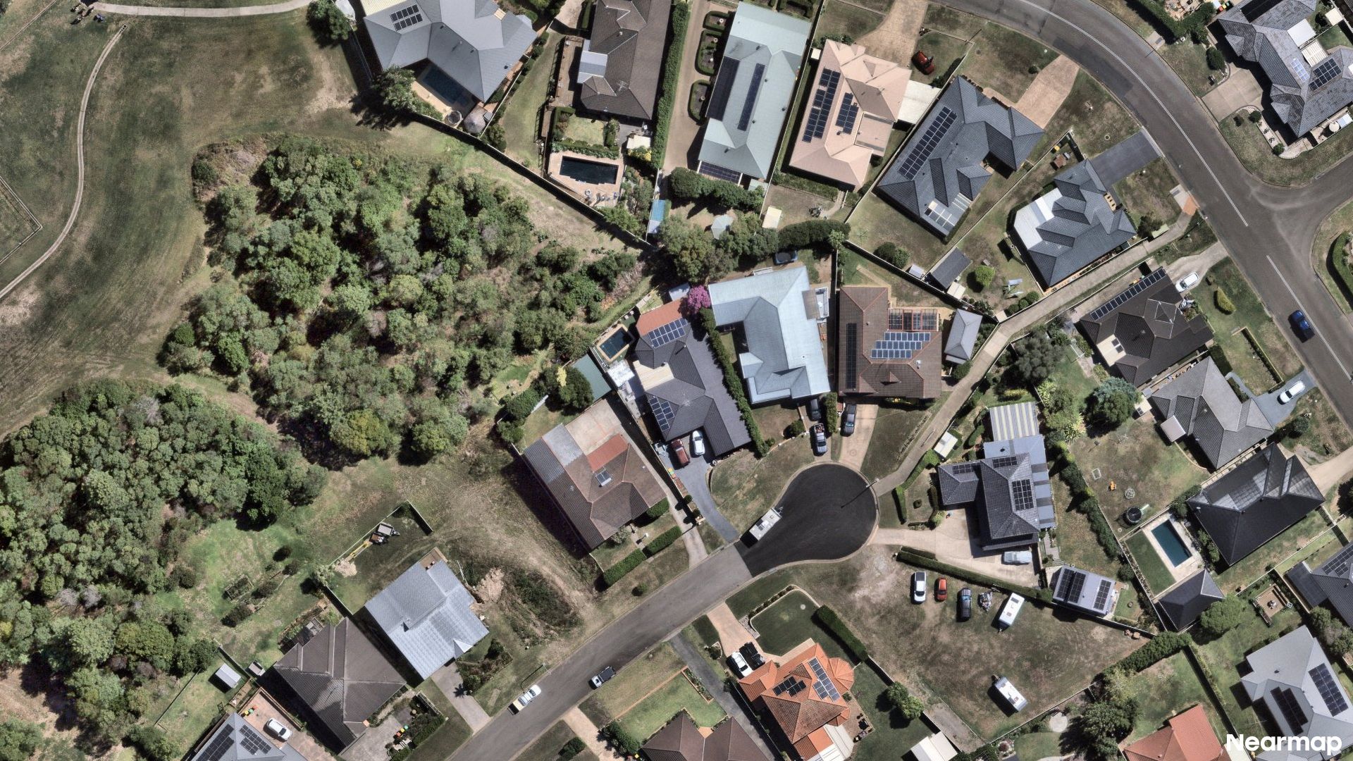 Vertical aerial view
