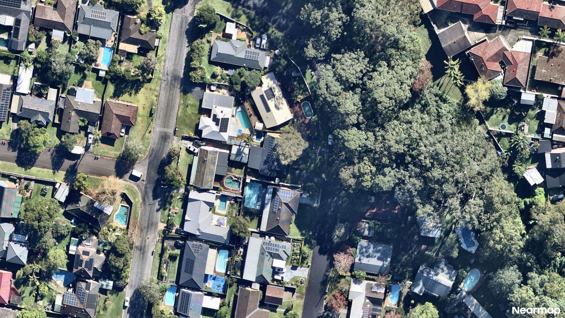 Vertical aerial view