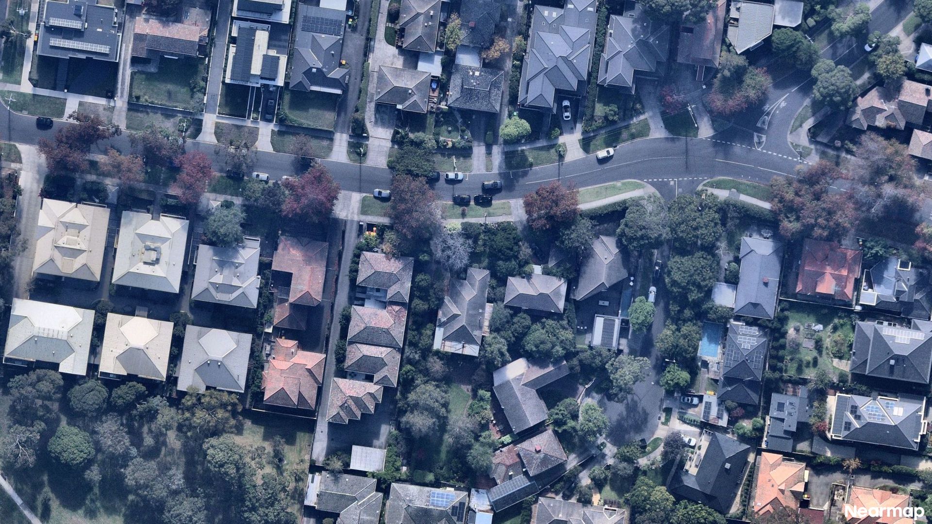 Vertical aerial view