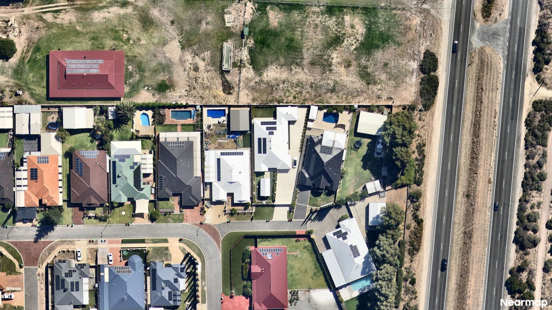Vertical aerial view
