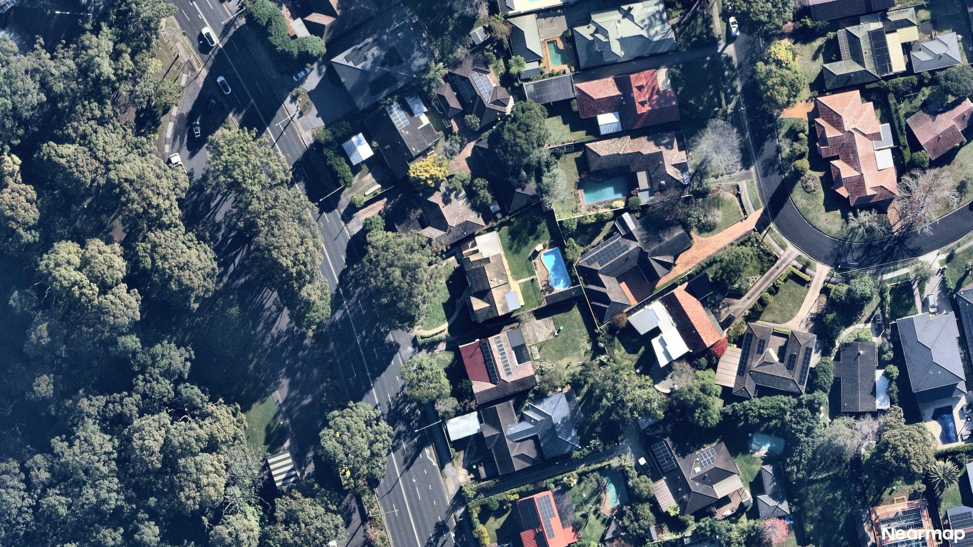 Vertical aerial view