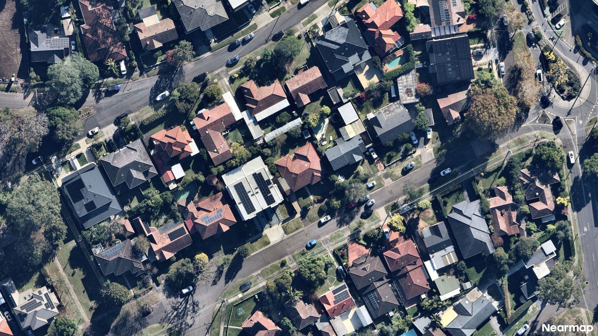 Vertical aerial view