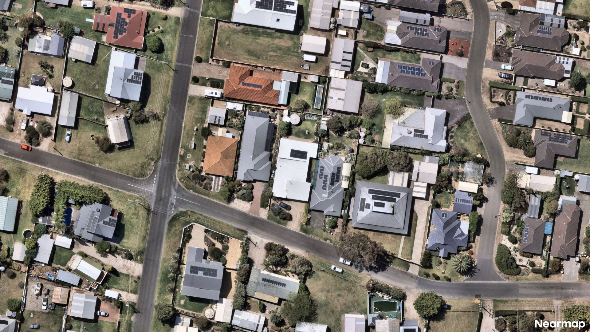 Vertical aerial view
