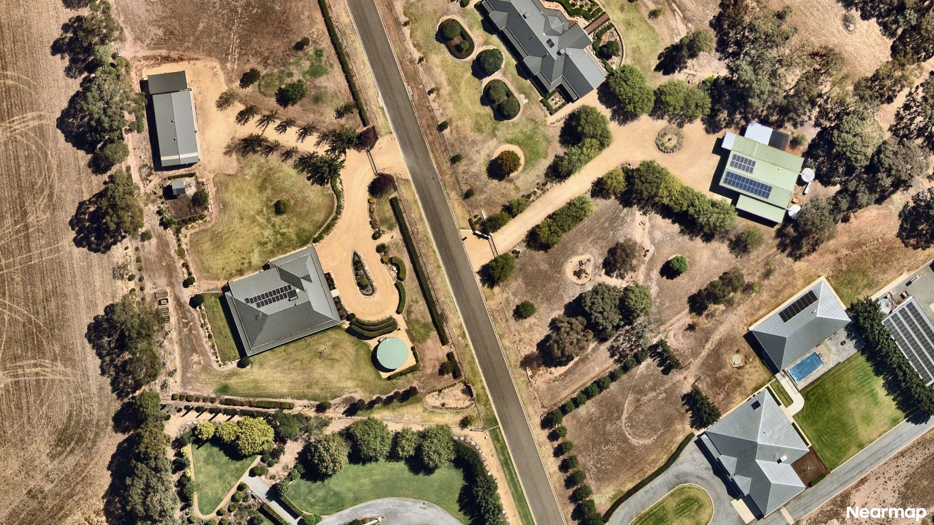 Vertical aerial view