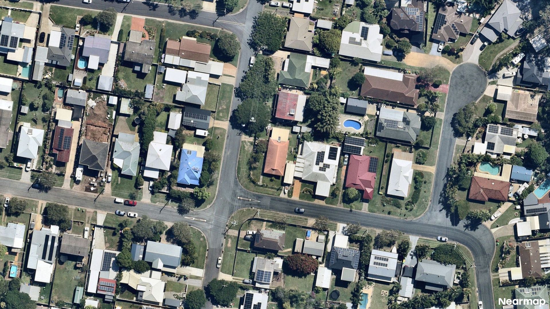Vertical aerial view