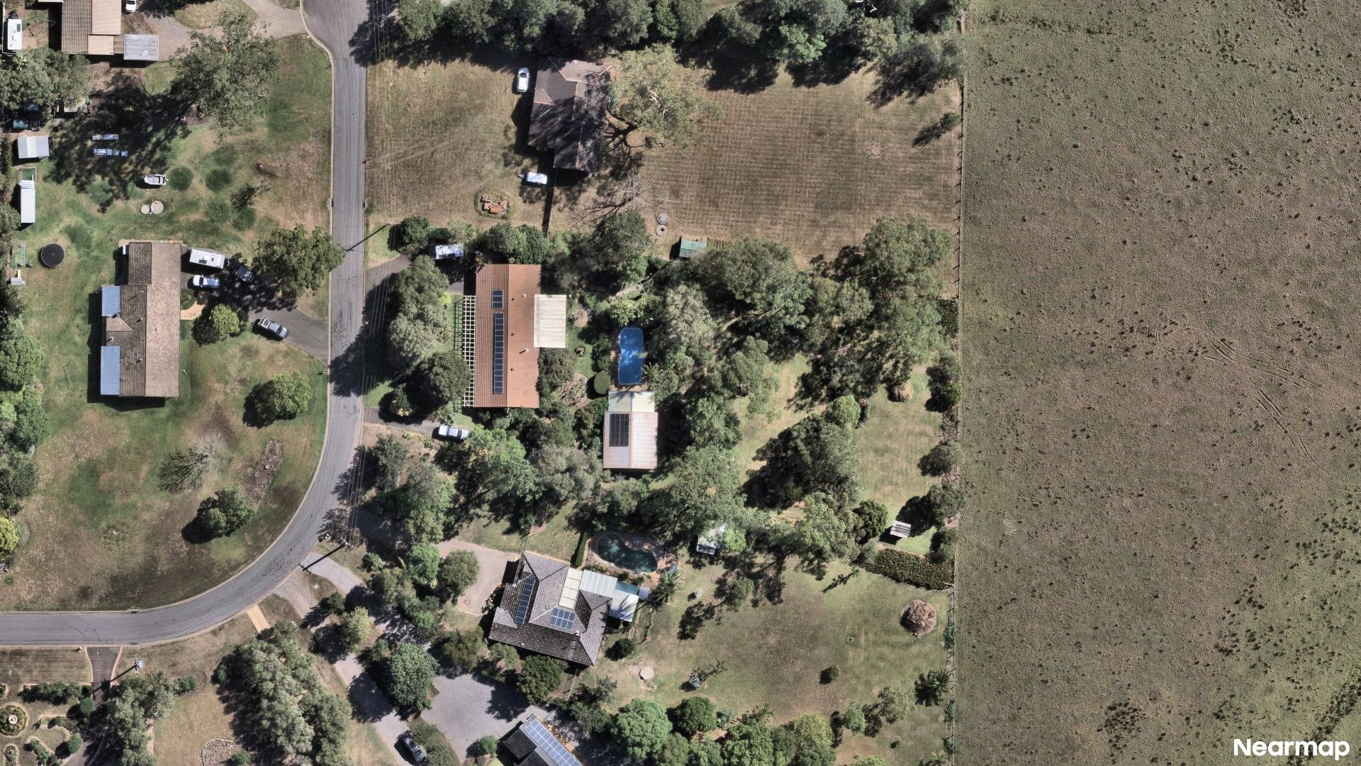 Vertical aerial view
