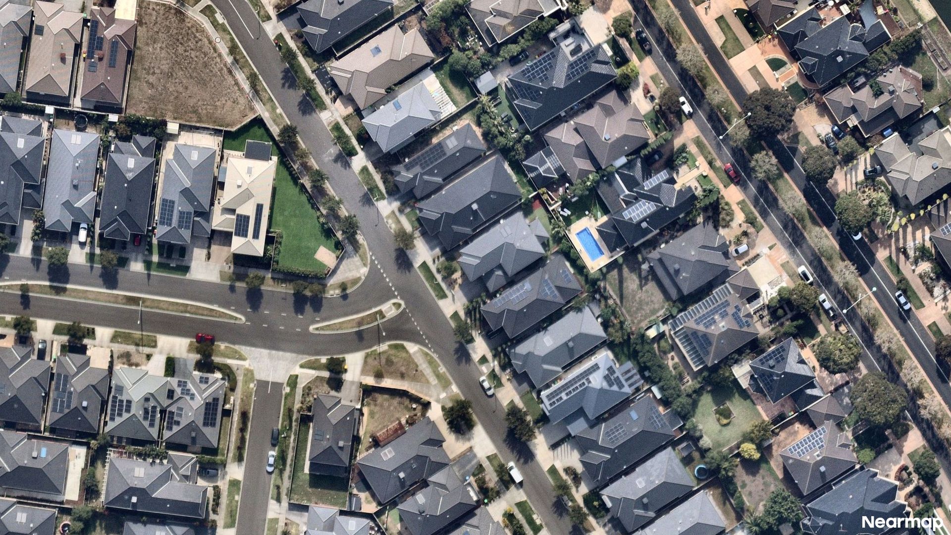 Vertical aerial view