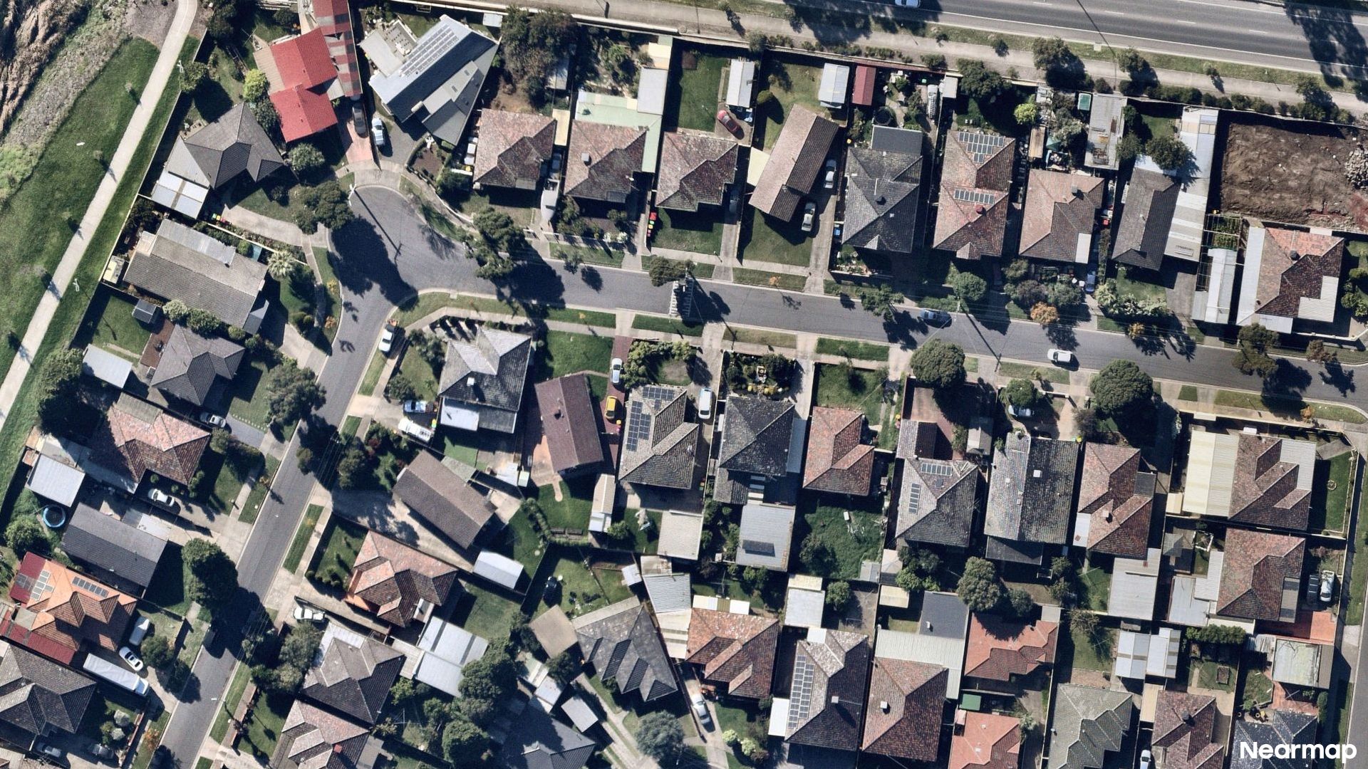 Vertical aerial view