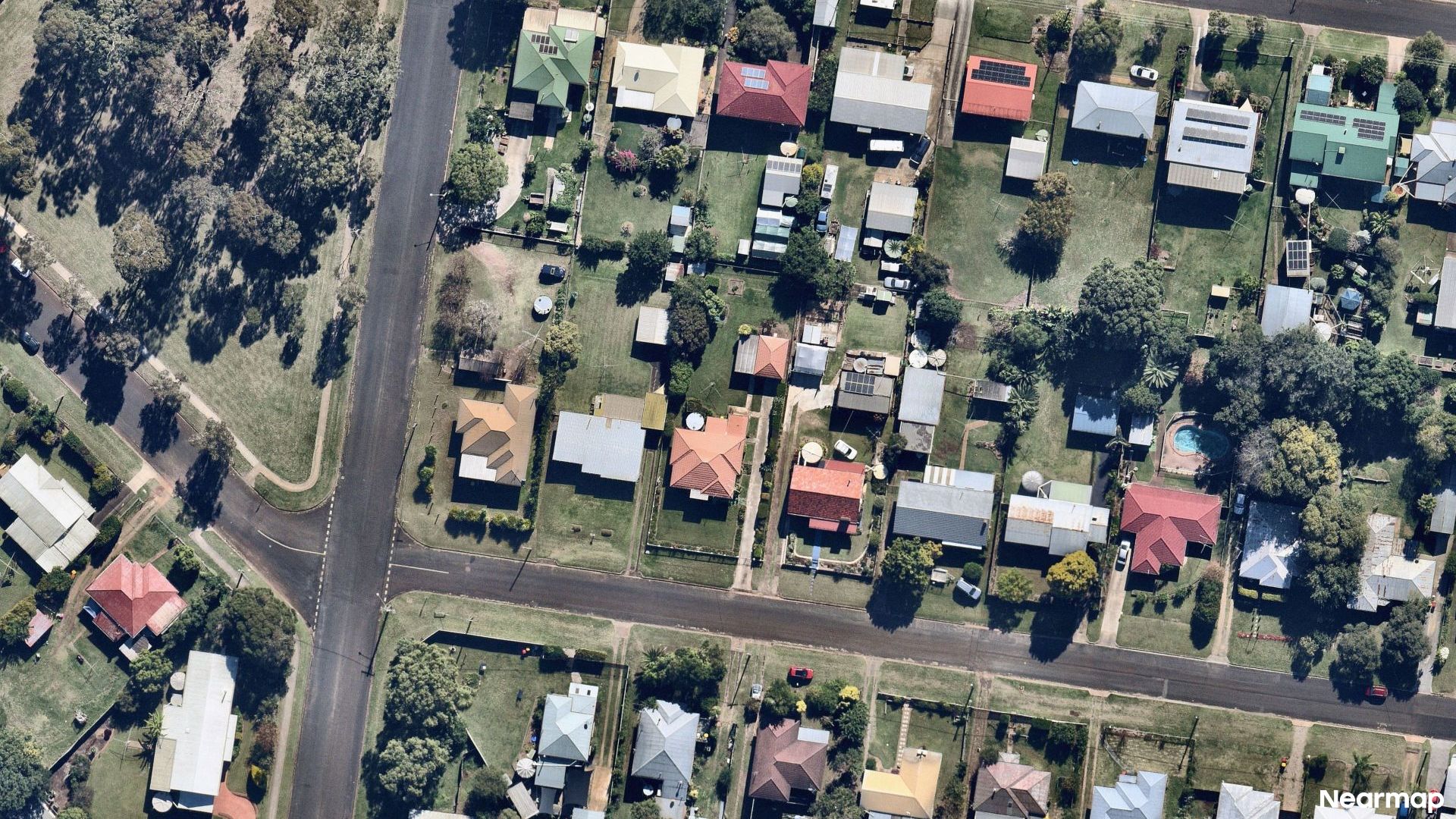 Vertical aerial view