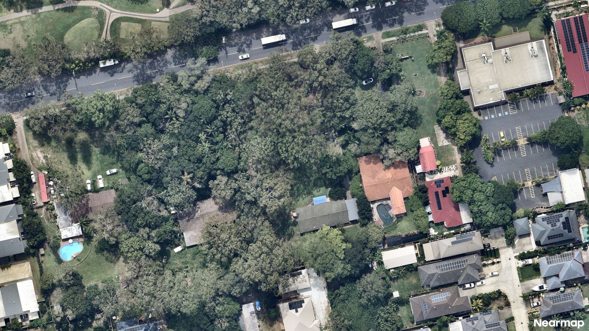Vertical aerial view