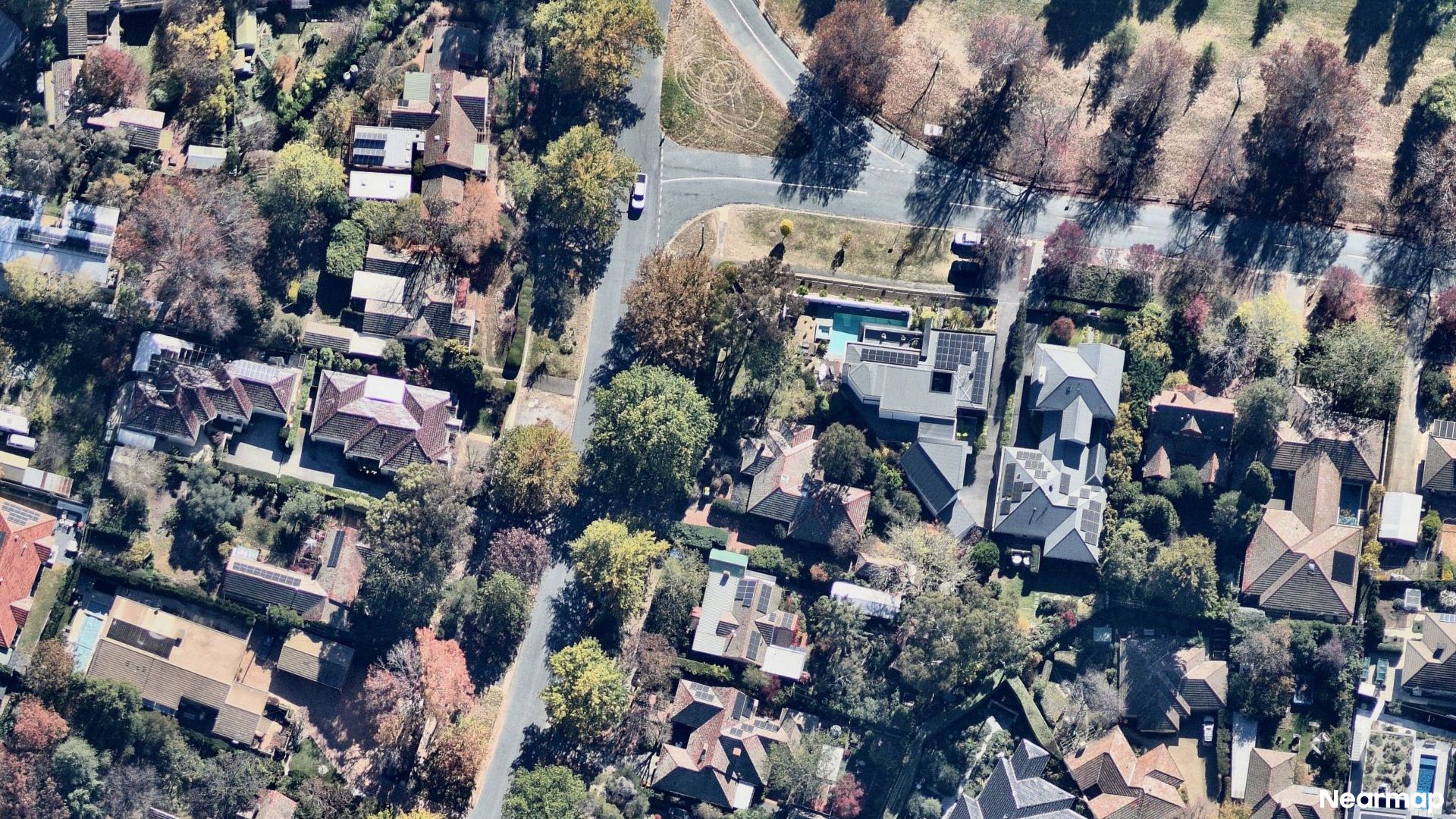Vertical aerial view