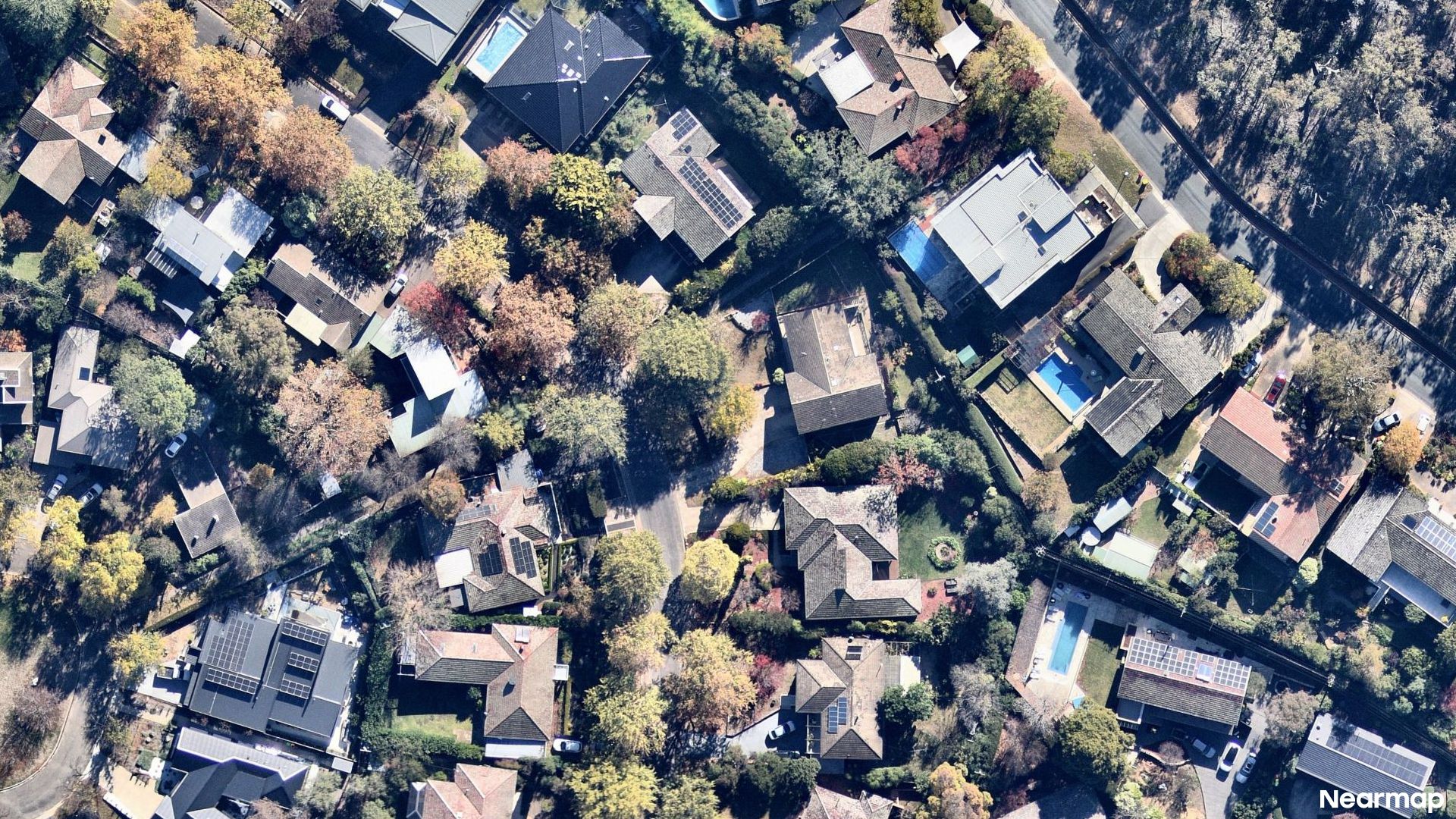 Vertical aerial view