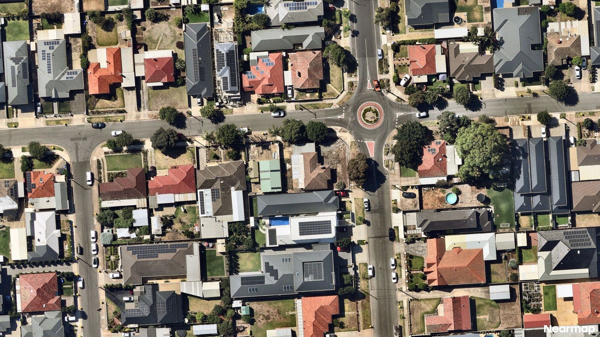 Vertical aerial view