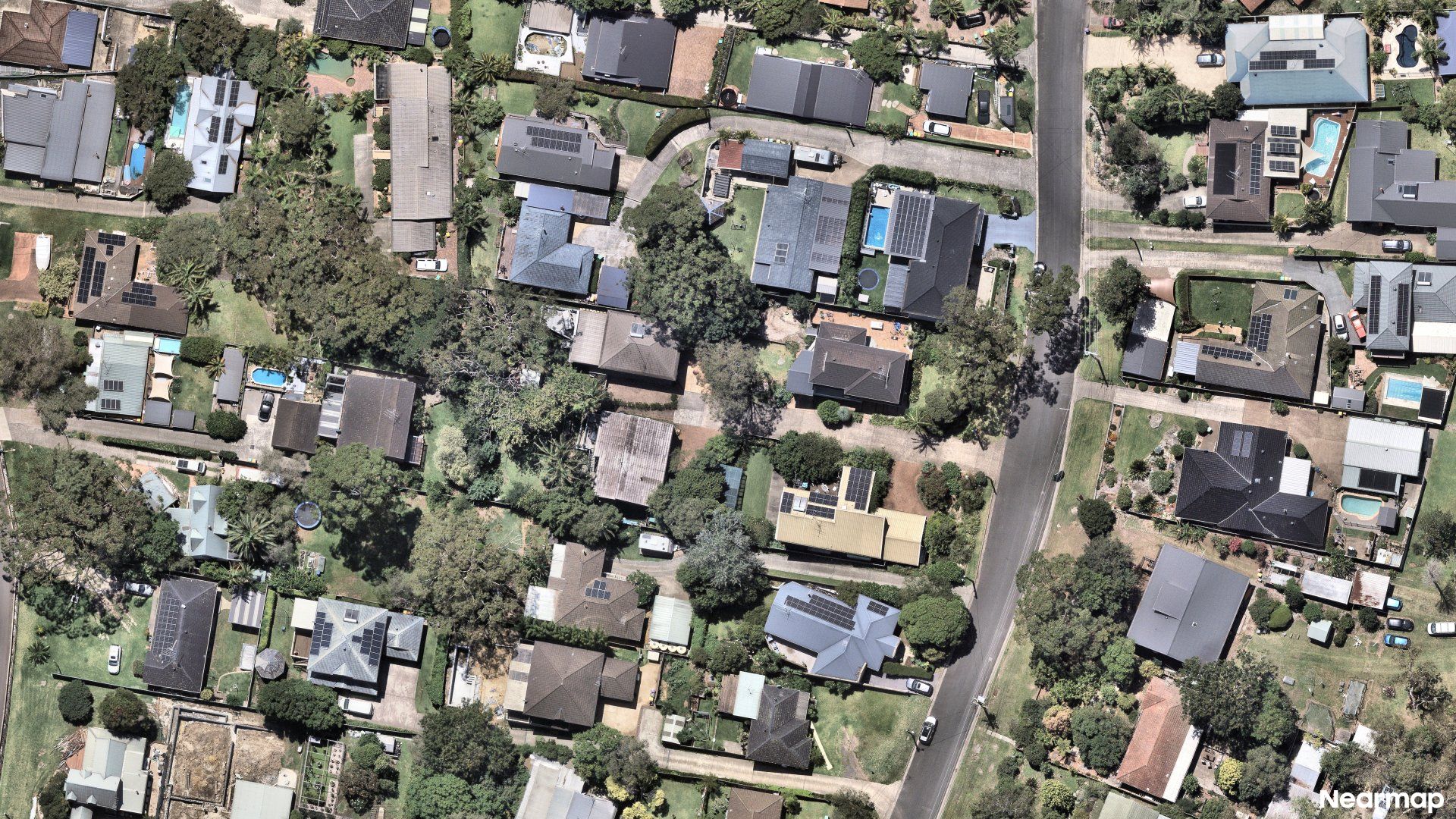 Vertical aerial view
