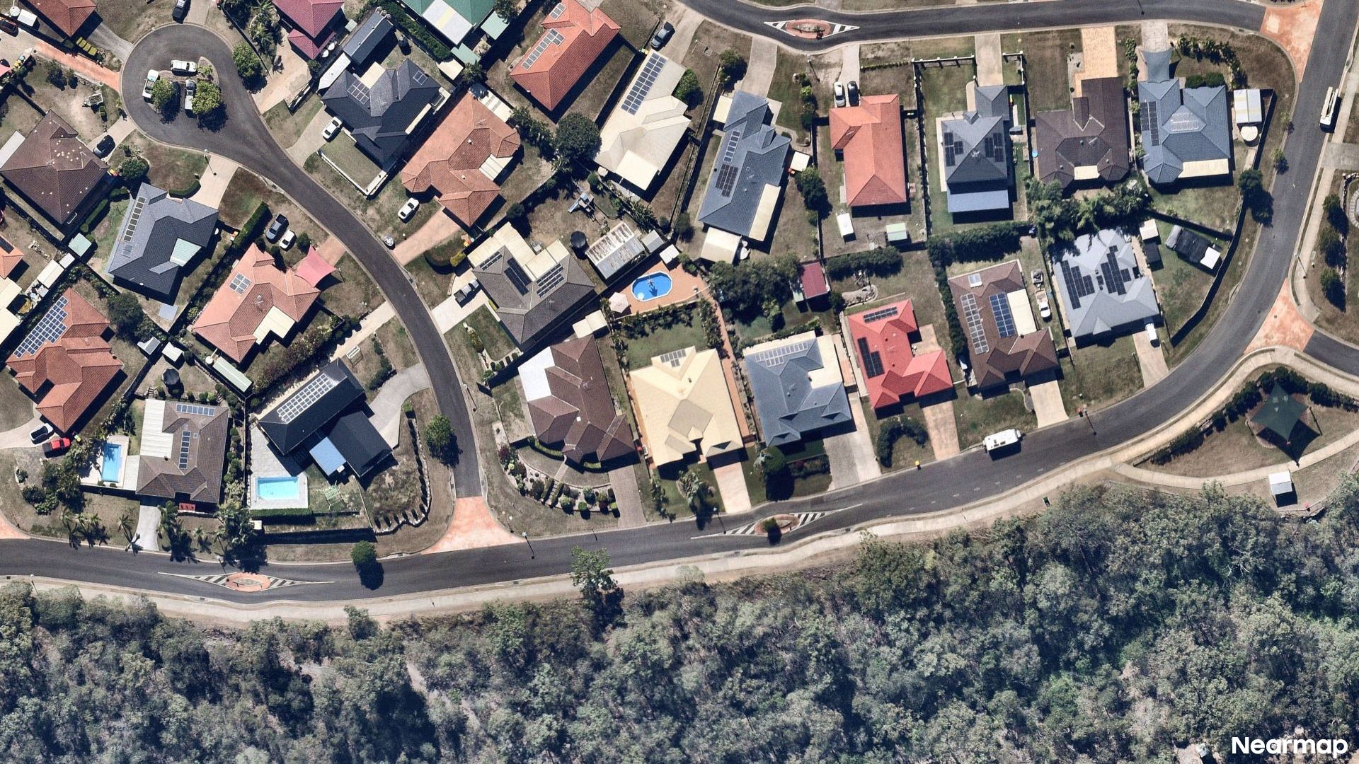 Vertical aerial view
