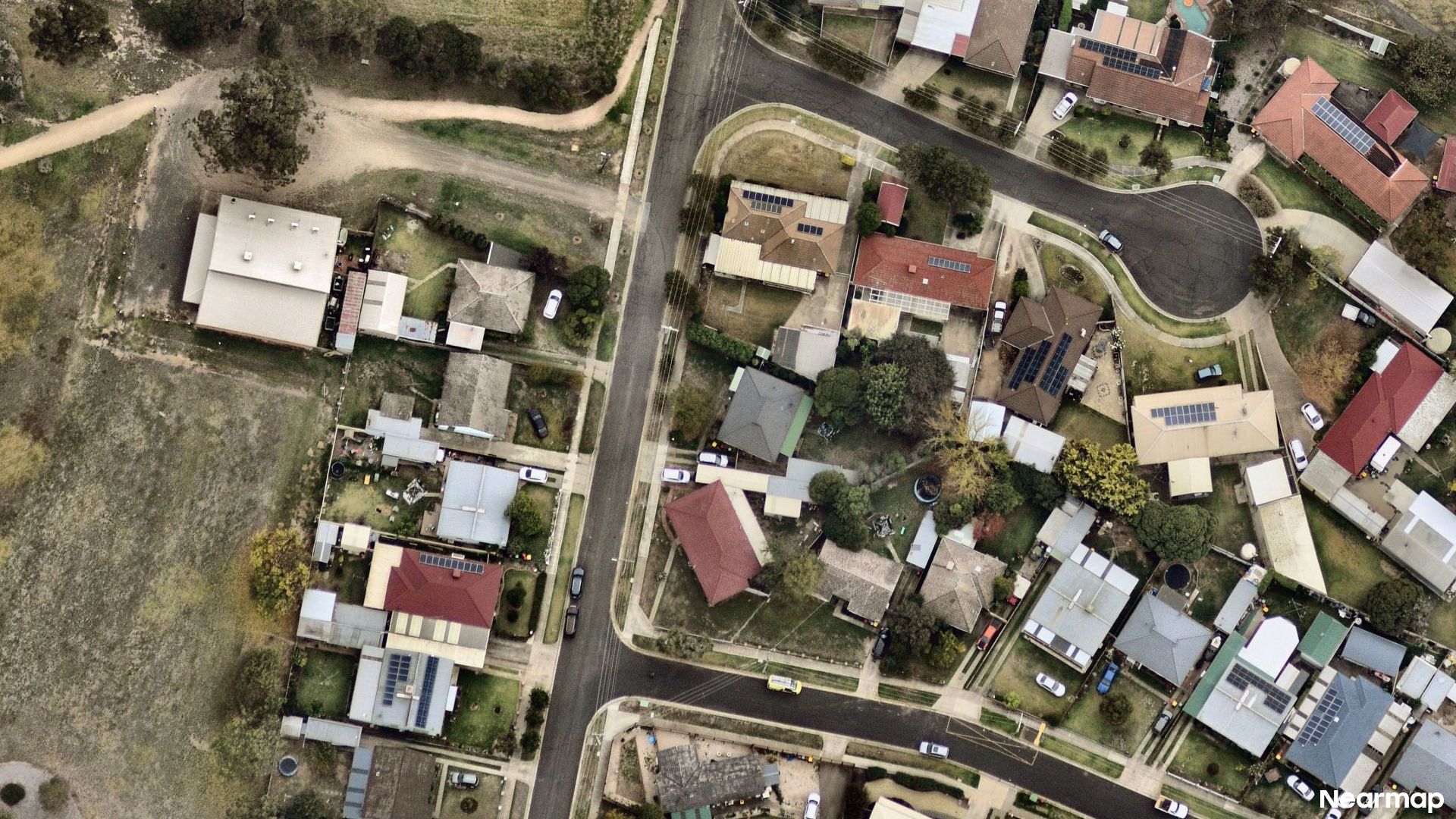 Vertical aerial view